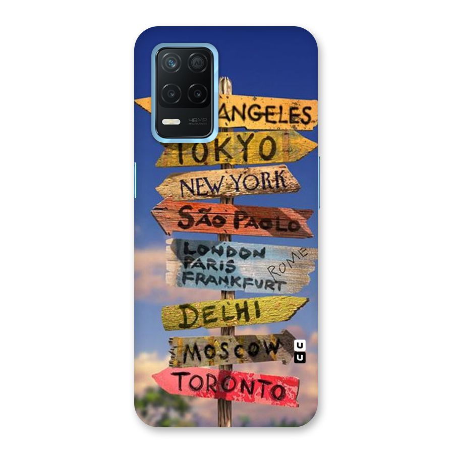 Travel Signs Back Case for Realme 8s 5G