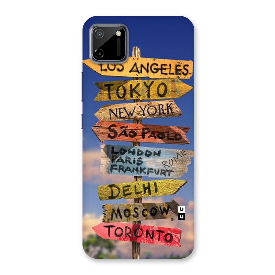 Travel Signs Back Case for Realme C11