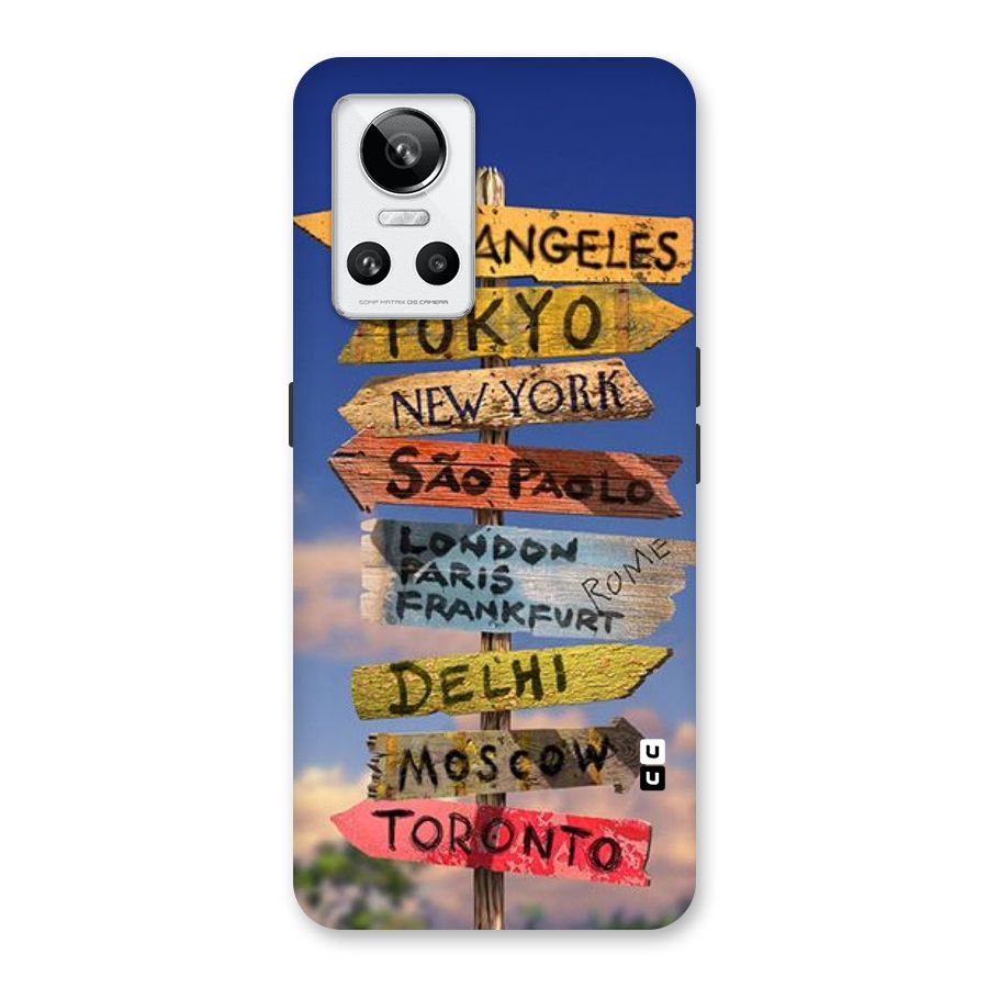 Travel Signs Back Case for Realme GT Neo 3