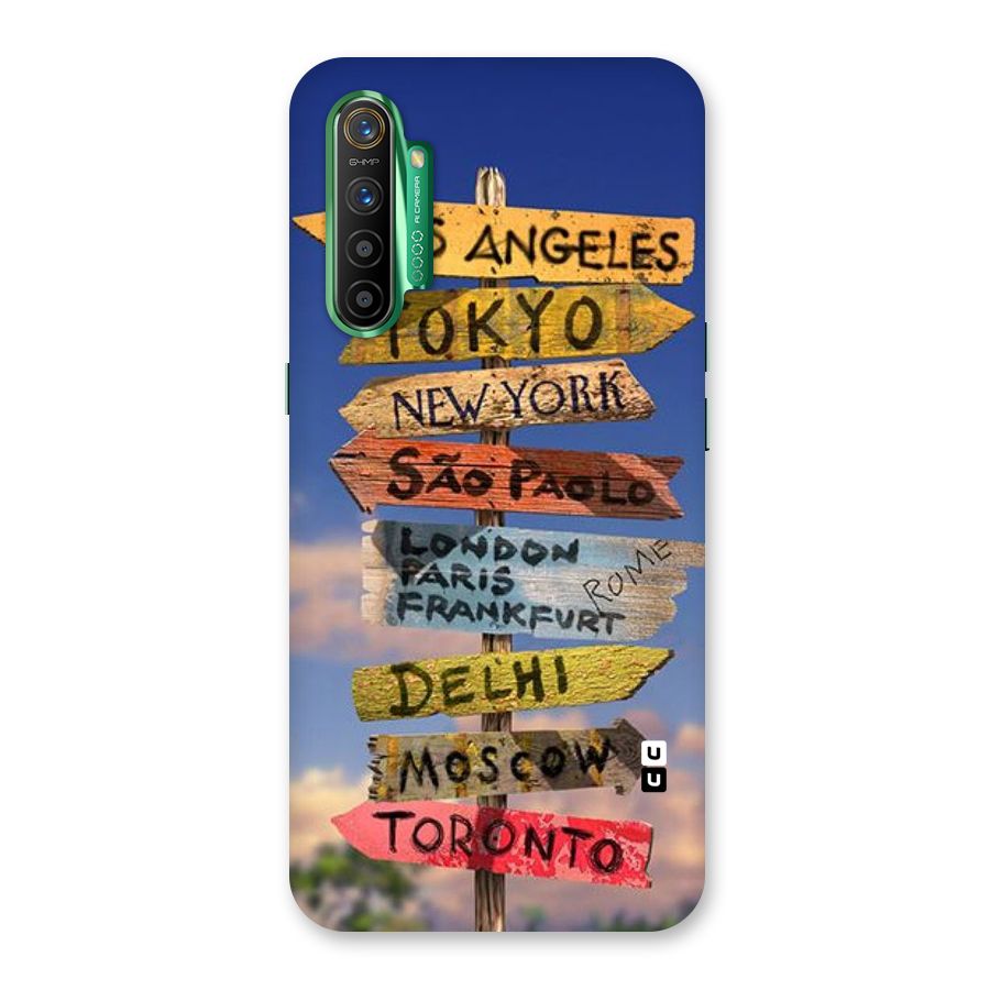 Travel Signs Back Case for Realme X2