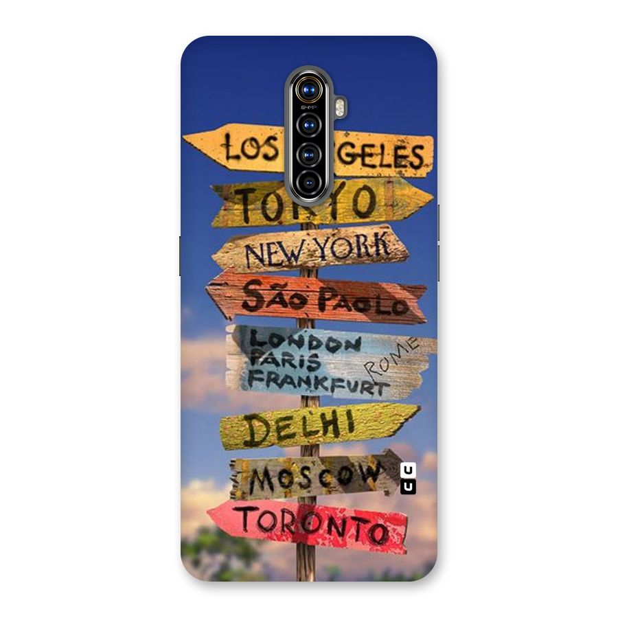 Travel Signs Back Case for Realme X2 Pro