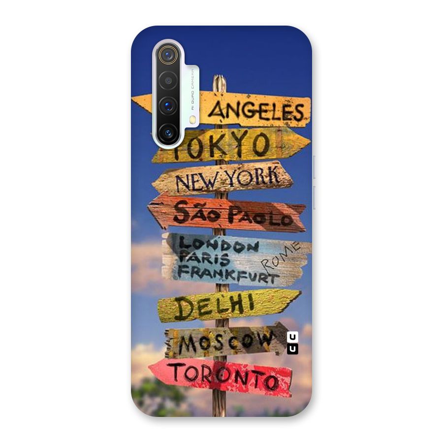 Travel Signs Back Case for Realme X3