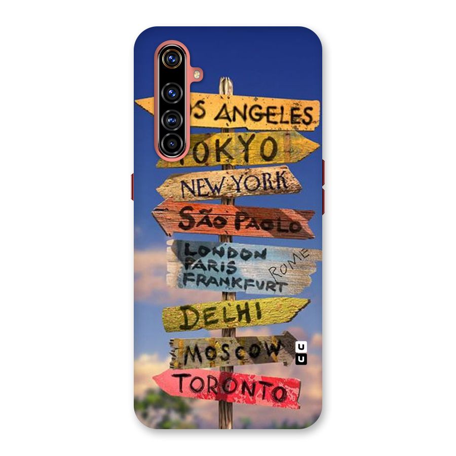 Travel Signs Back Case for Realme X50 Pro