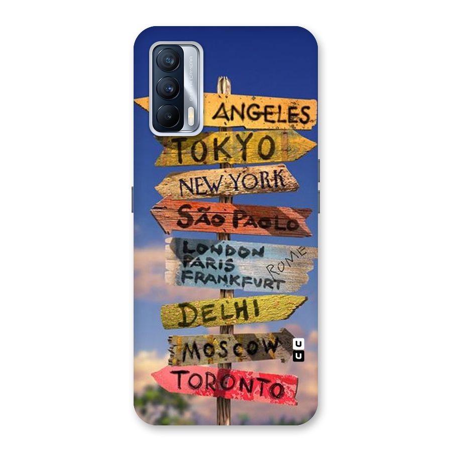 Travel Signs Back Case for Realme X7