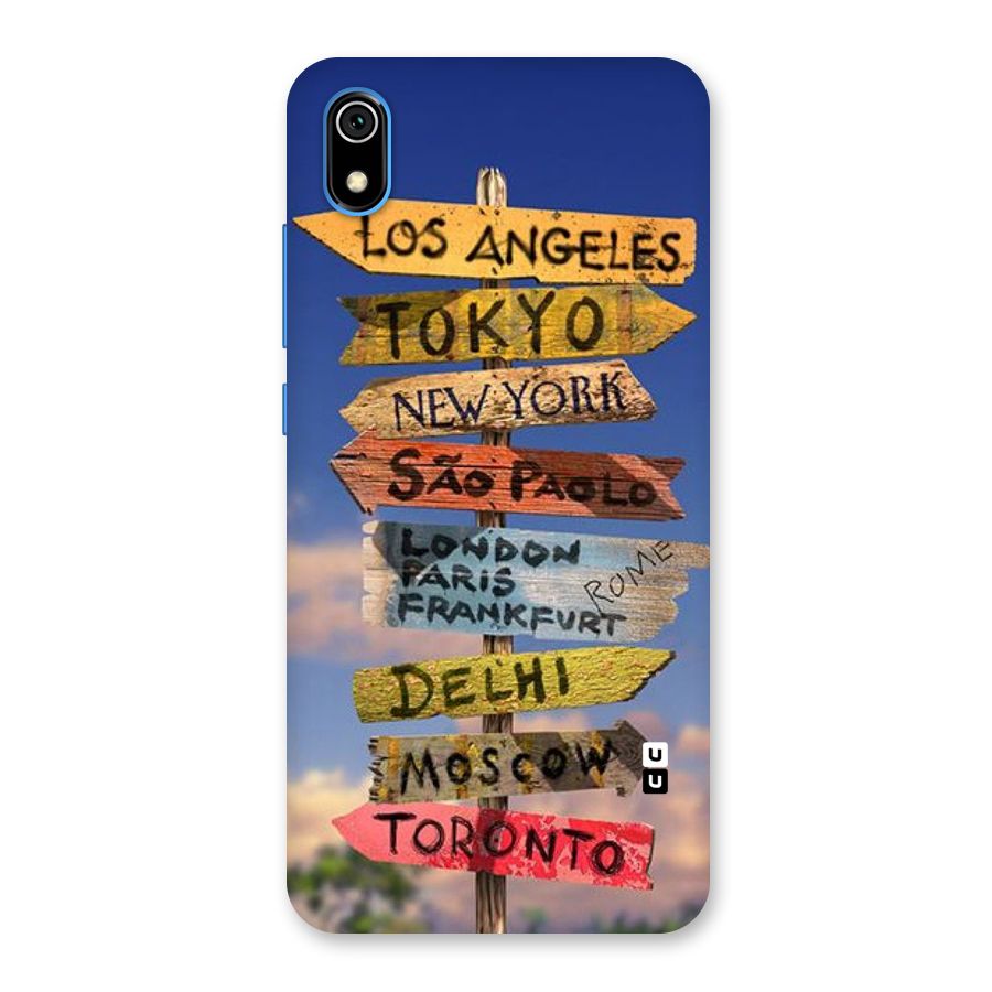 Travel Signs Back Case for Redmi 7A