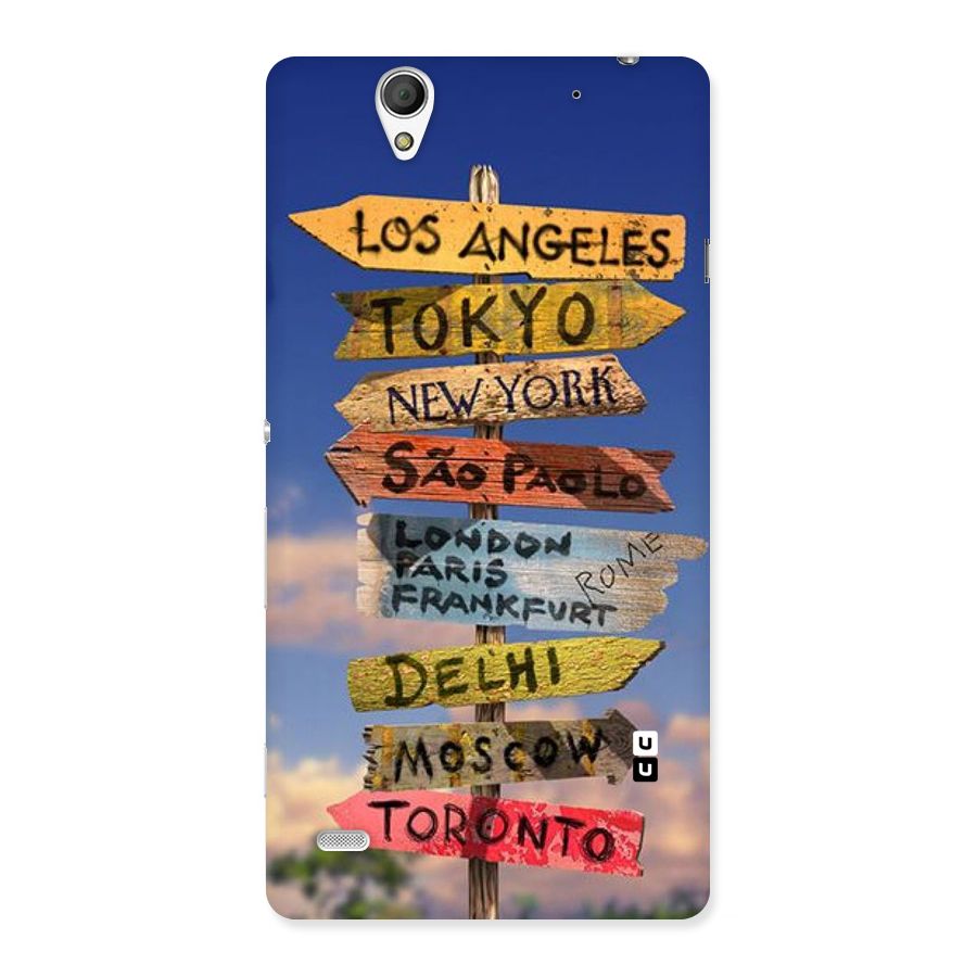 Travel Signs Back Case for Sony Xperia C4
