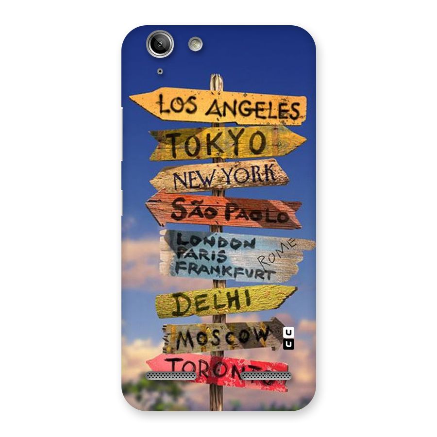 Travel Signs Back Case for Vibe K5 Plus