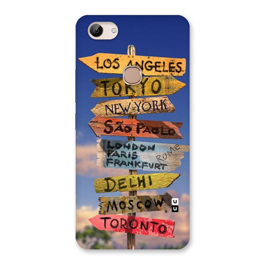 Travel Signs Back Case for Vivo Y83