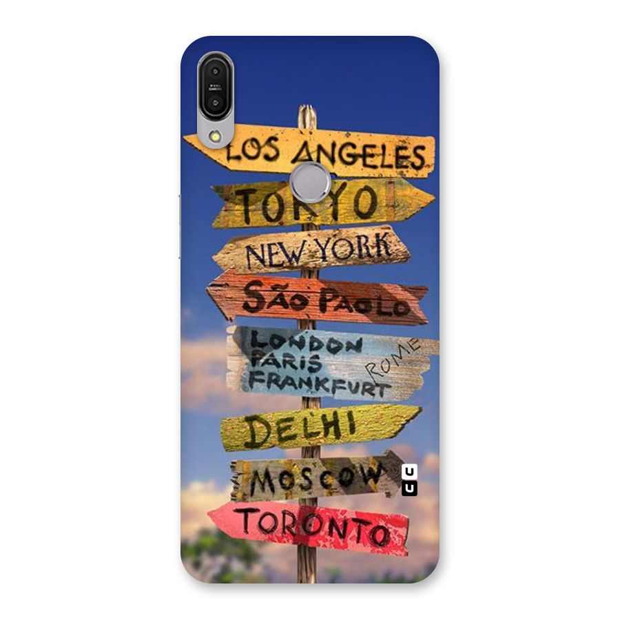 Travel Signs Back Case for Zenfone Max Pro M1