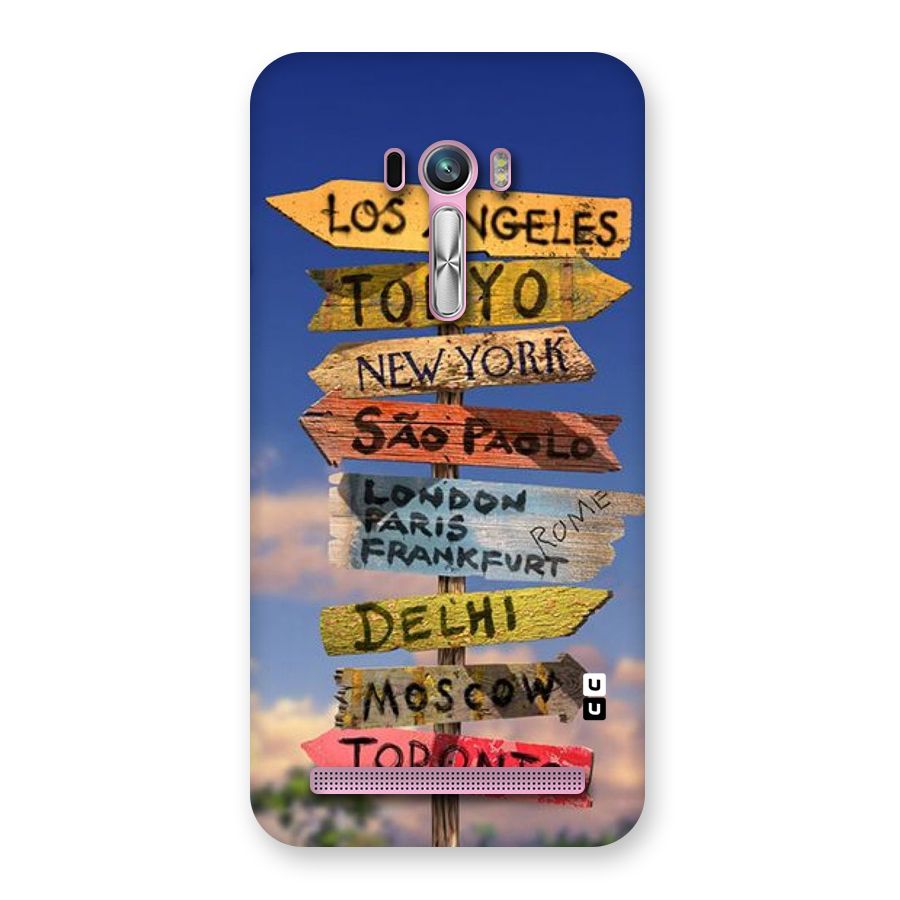 Travel Signs Back Case for Zenfone Selfie