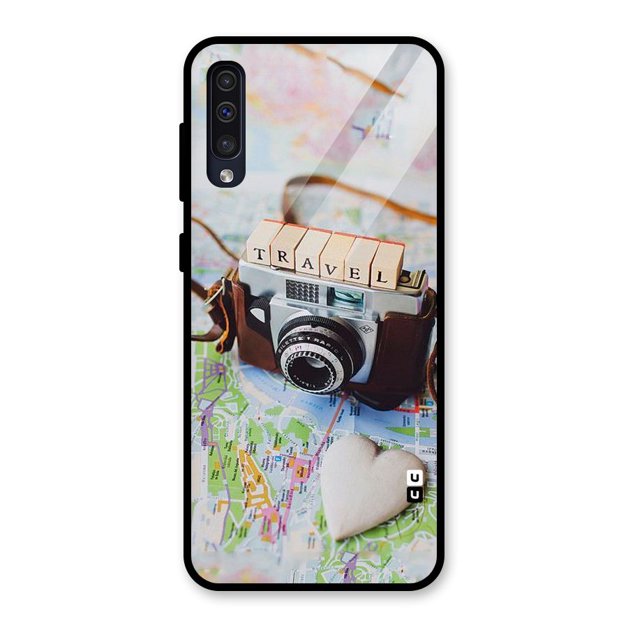Travel Snapshot Glass Back Case for Galaxy A30s