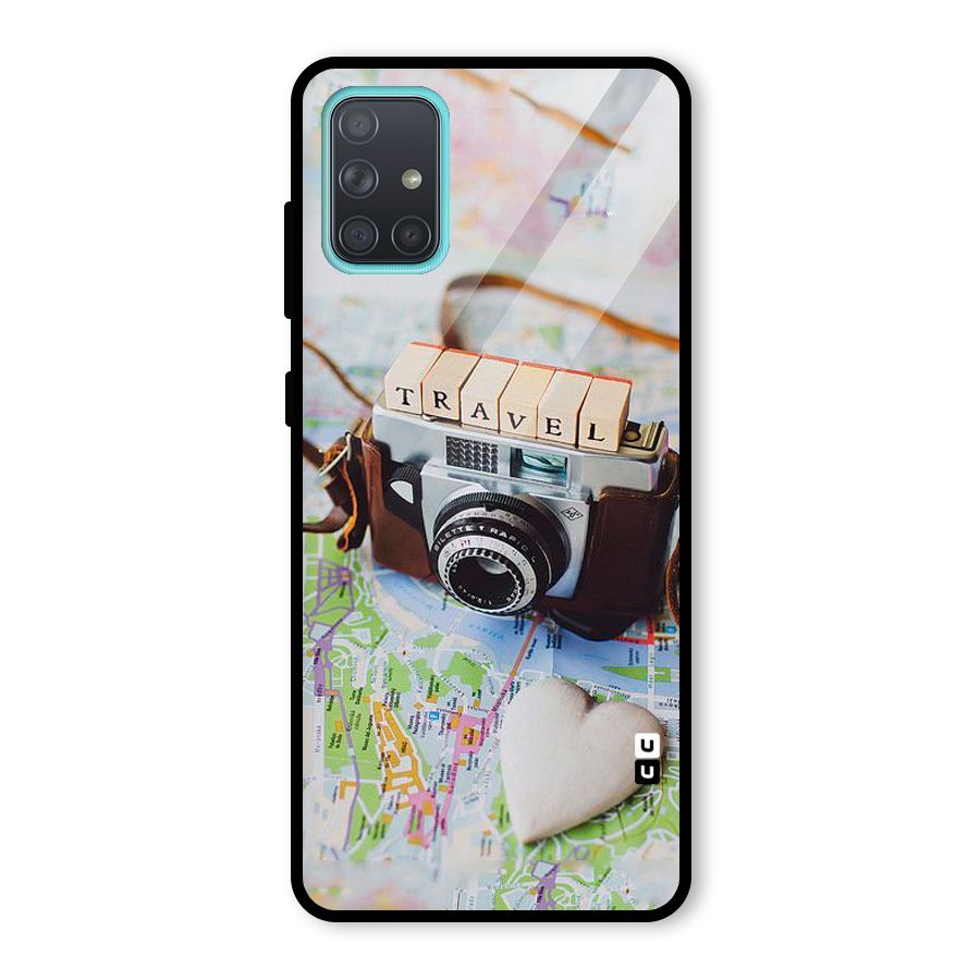 Travel Snapshot Glass Back Case for Galaxy A71