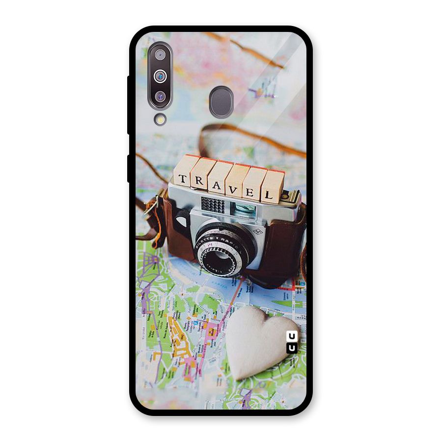 Travel Snapshot Glass Back Case for Galaxy M30