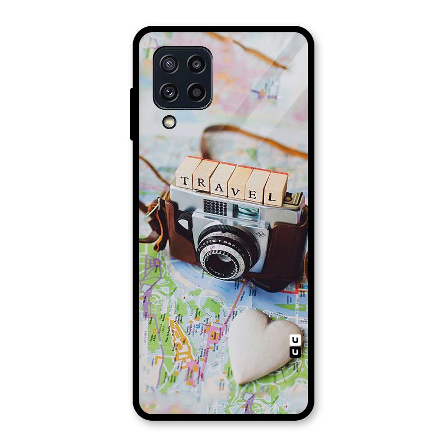 Travel Snapshot Glass Back Case for Galaxy M32