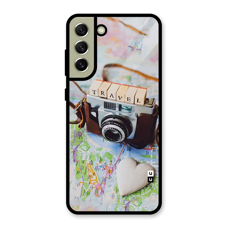 Travel Snapshot Glass Back Case for Galaxy S21 FE 5G