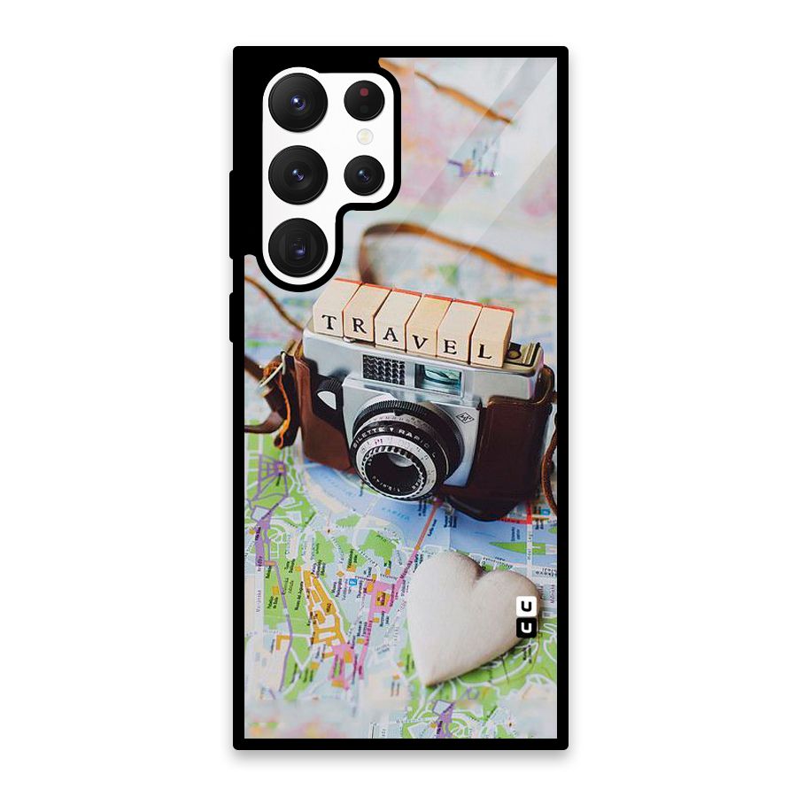 Travel Snapshot Glass Back Case for Galaxy S22 Ultra 5G