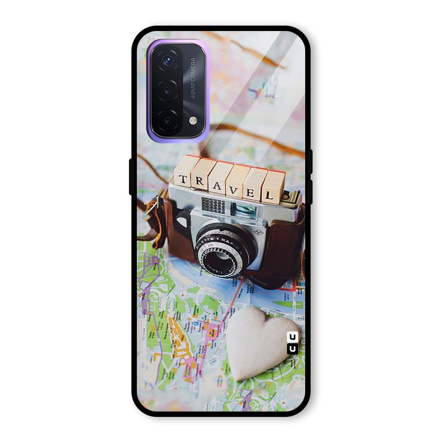 Travel Snapshot Glass Back Case for Oppo A74 5G