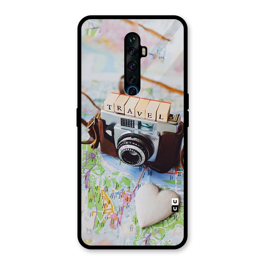 Travel Snapshot Glass Back Case for Oppo Reno2 F