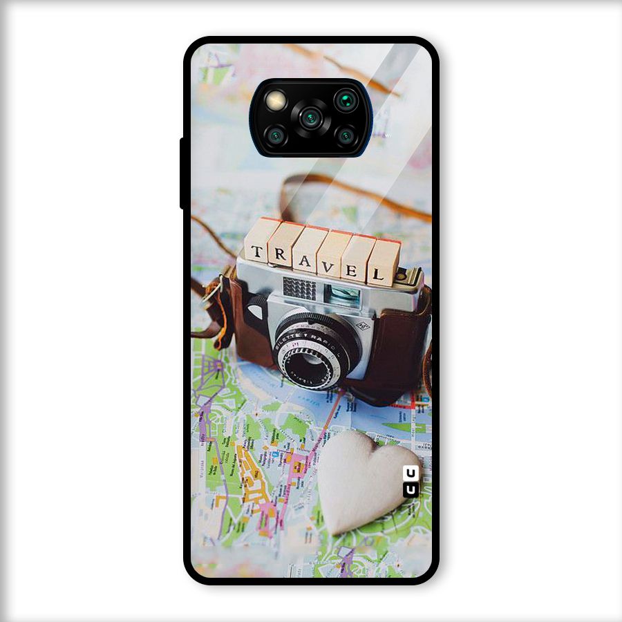Travel Snapshot Glass Back Case for Poco X3