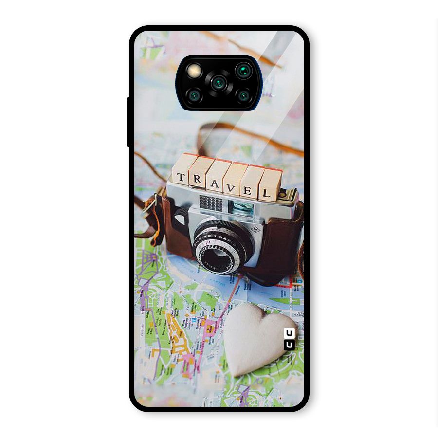 Travel Snapshot Glass Back Case for Poco X3 Pro