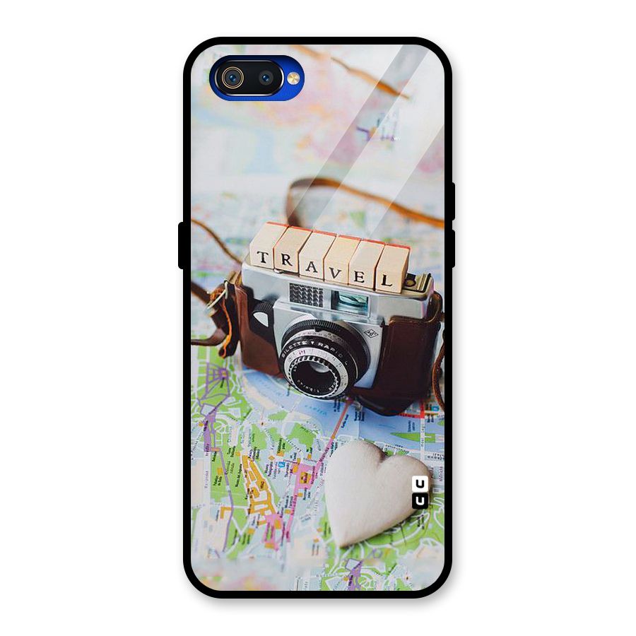 Travel Snapshot Glass Back Case for Realme C2