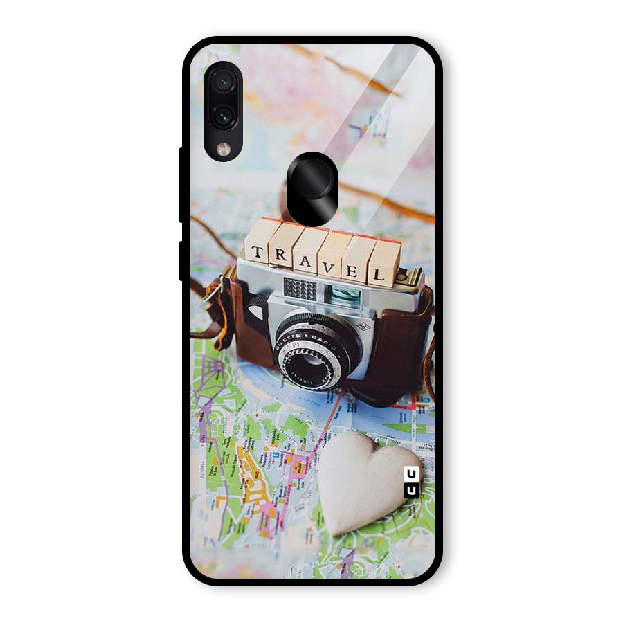 Travel Snapshot Glass Back Case for Redmi Note 7 Pro