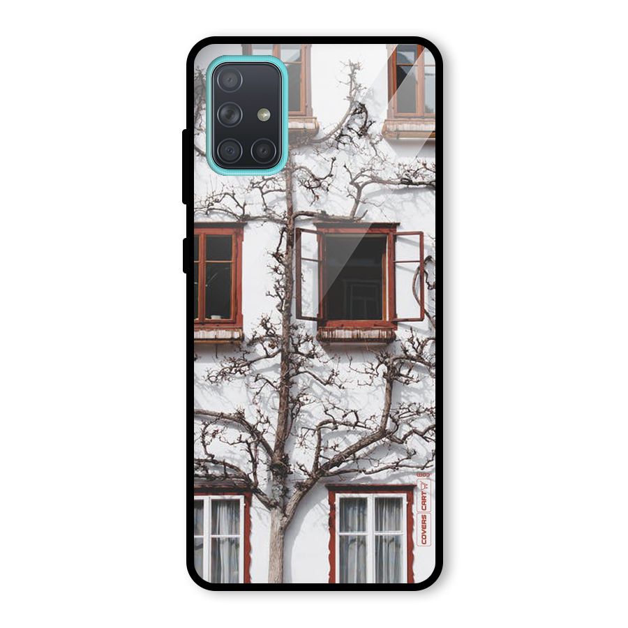 Tree House Glass Back Case for Galaxy A71