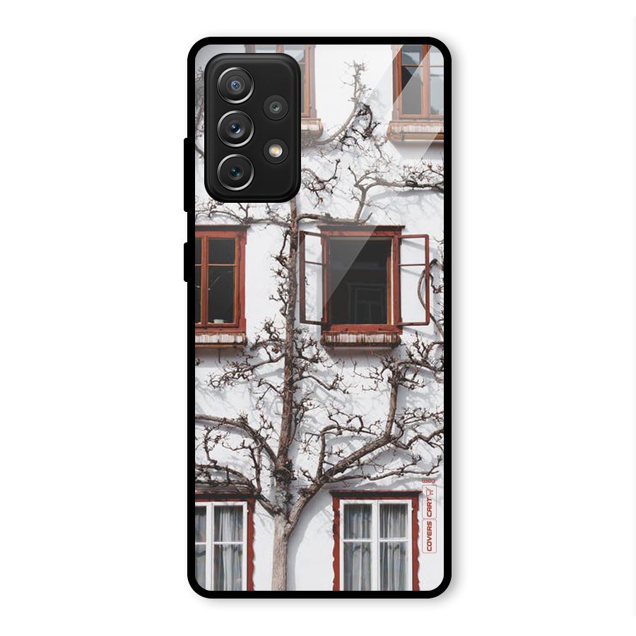 Tree House Glass Back Case for Galaxy A72