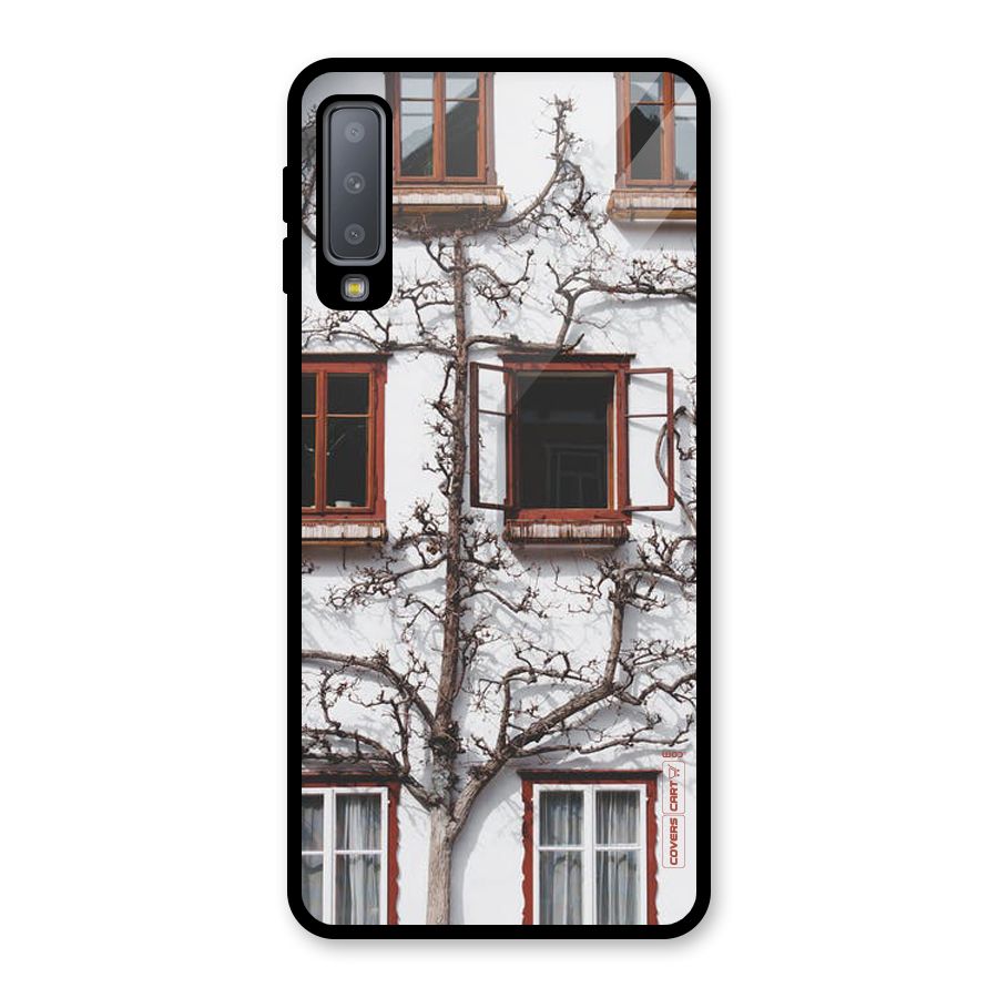 Tree House Glass Back Case for Galaxy A7 (2018)