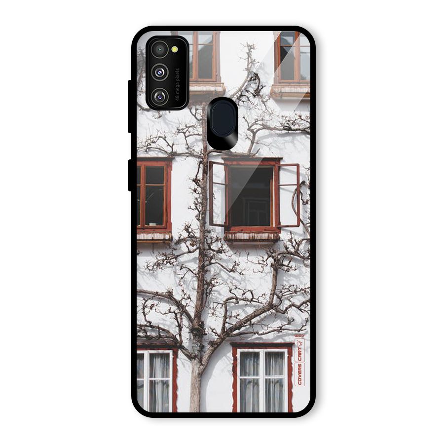 Tree House Glass Back Case for Galaxy M30s