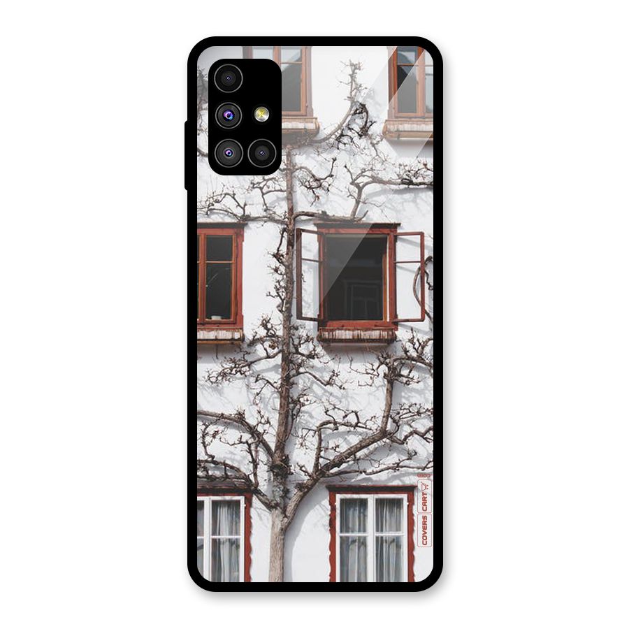 Tree House Glass Back Case for Galaxy M51