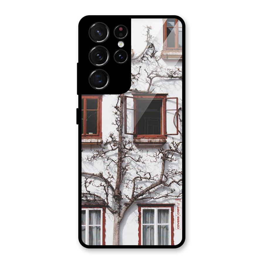 Tree House Glass Back Case for Galaxy S21 Ultra 5G