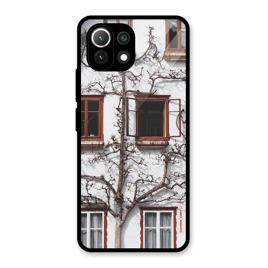 Tree House Glass Back Case for Mi 11 Lite