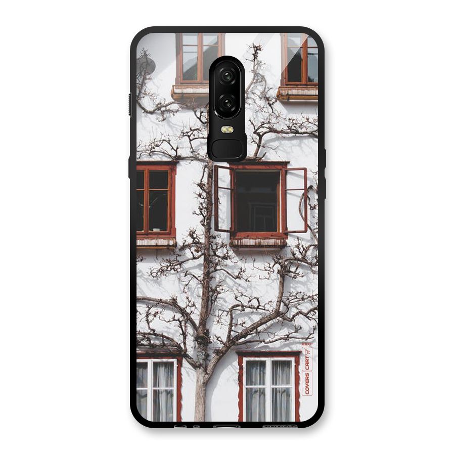 Tree House Glass Back Case for OnePlus 6