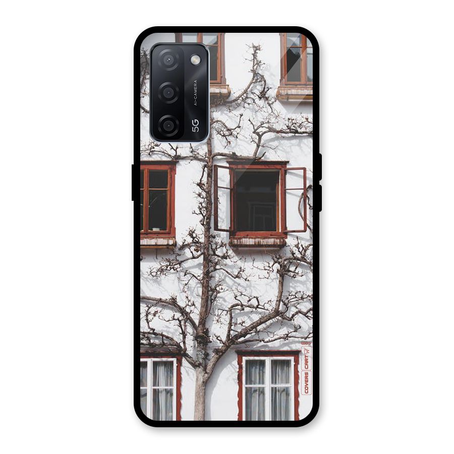 Tree House Glass Back Case for Oppo A53s 5G