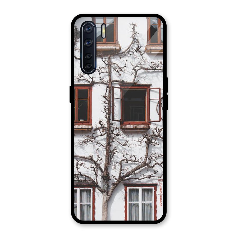 Tree House Glass Back Case for Oppo F15
