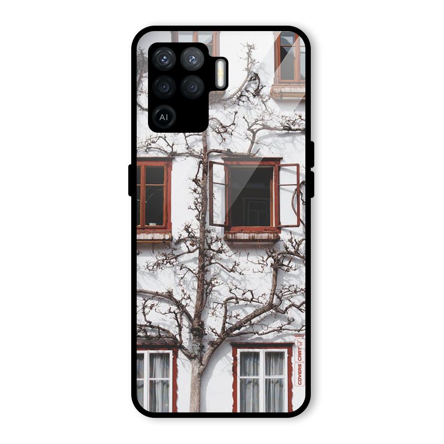 Tree House Glass Back Case for Oppo F19 Pro