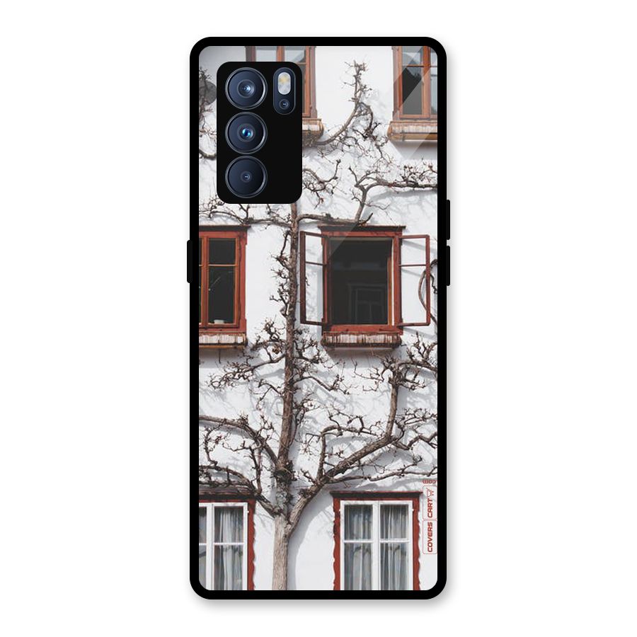 Tree House Glass Back Case for Oppo Reno6 Pro 5G