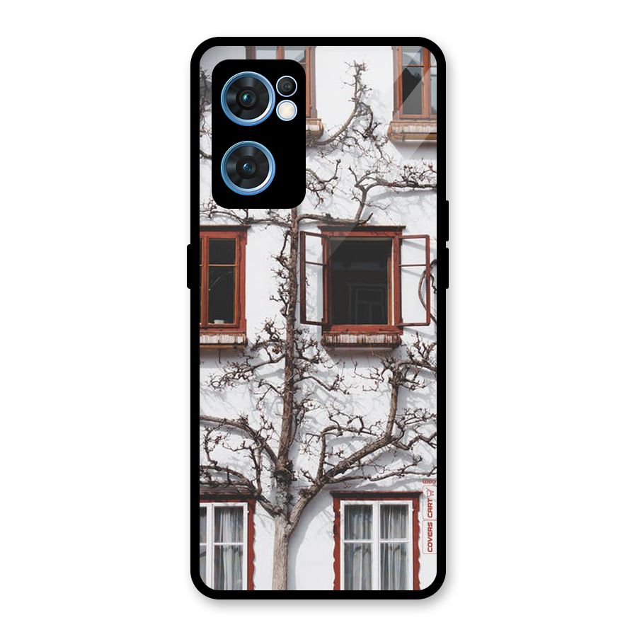 Tree House Glass Back Case for Oppo Reno7 5G