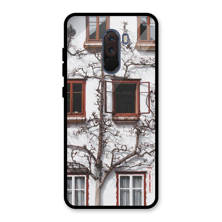 Tree House Glass Back Case for Poco F1
