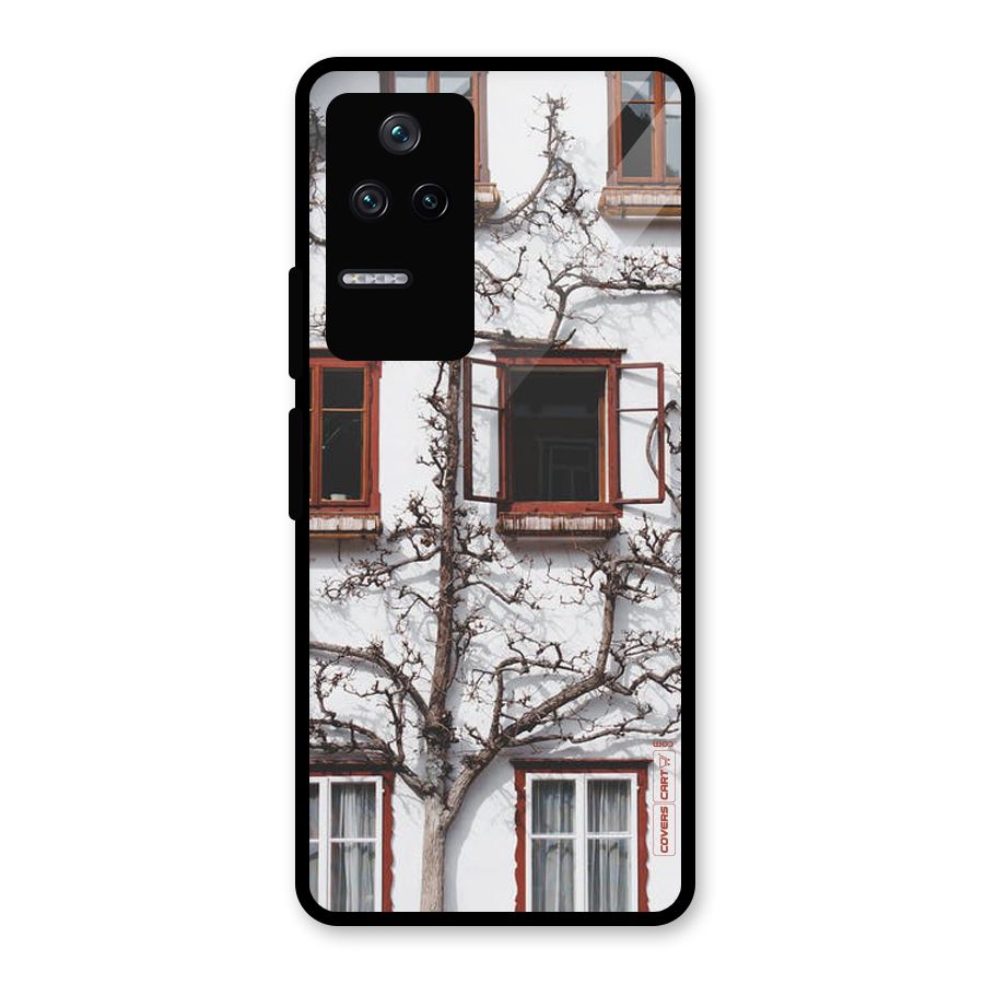 Tree House Glass Back Case for Poco F4 5G