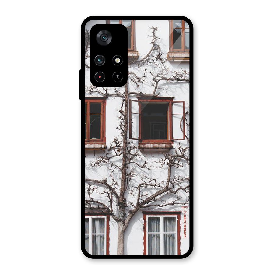 Tree House Glass Back Case for Poco M4 Pro 5G
