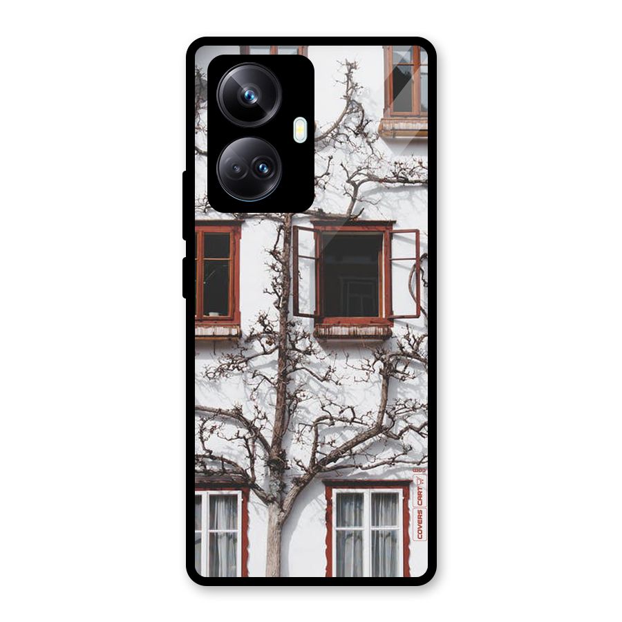 Tree House Glass Back Case for Realme 10 Pro Plus