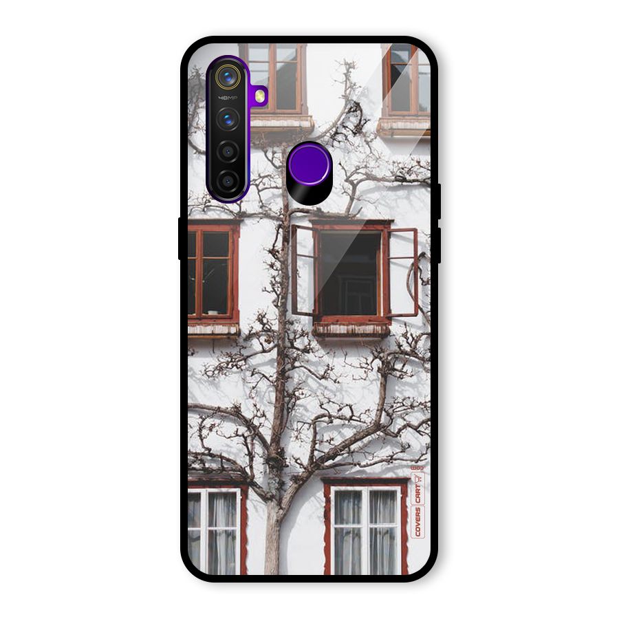 Tree House Glass Back Case for Realme 5 Pro