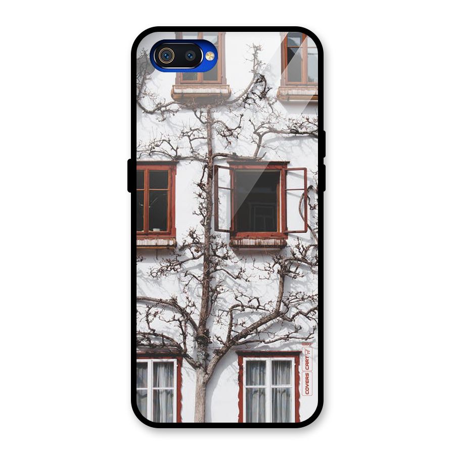 Tree House Glass Back Case for Realme C2