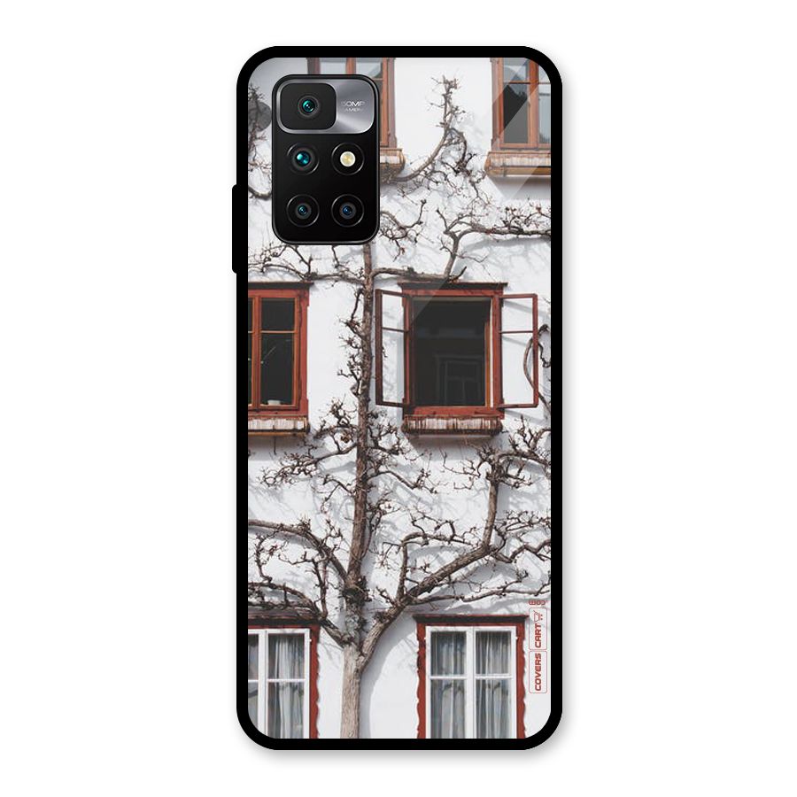 Tree House Glass Back Case for Redmi 10 Prime