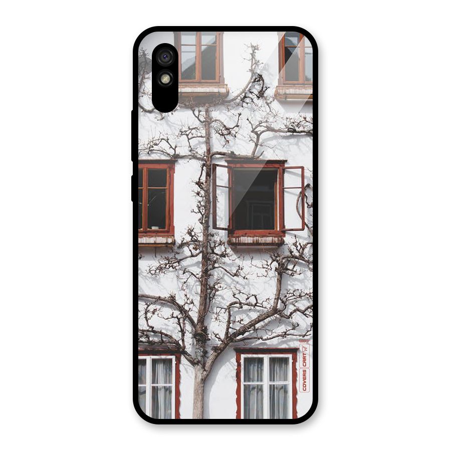 Tree House Glass Back Case for Redmi 9A