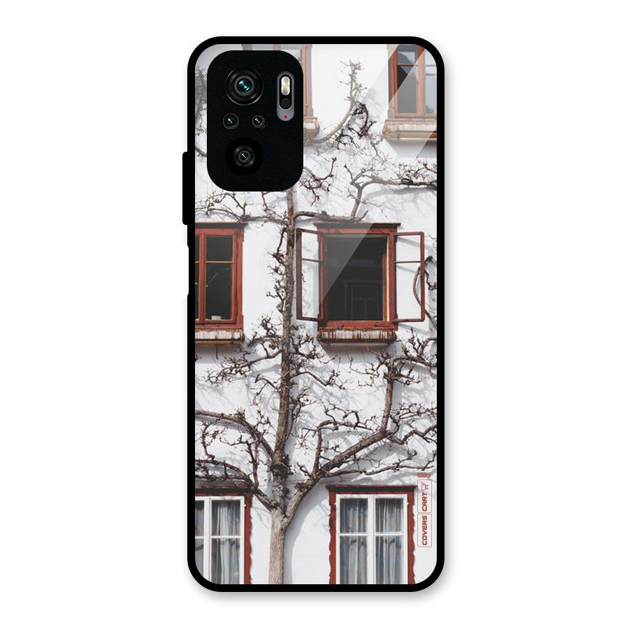 Tree House Glass Back Case for Redmi Note 10S