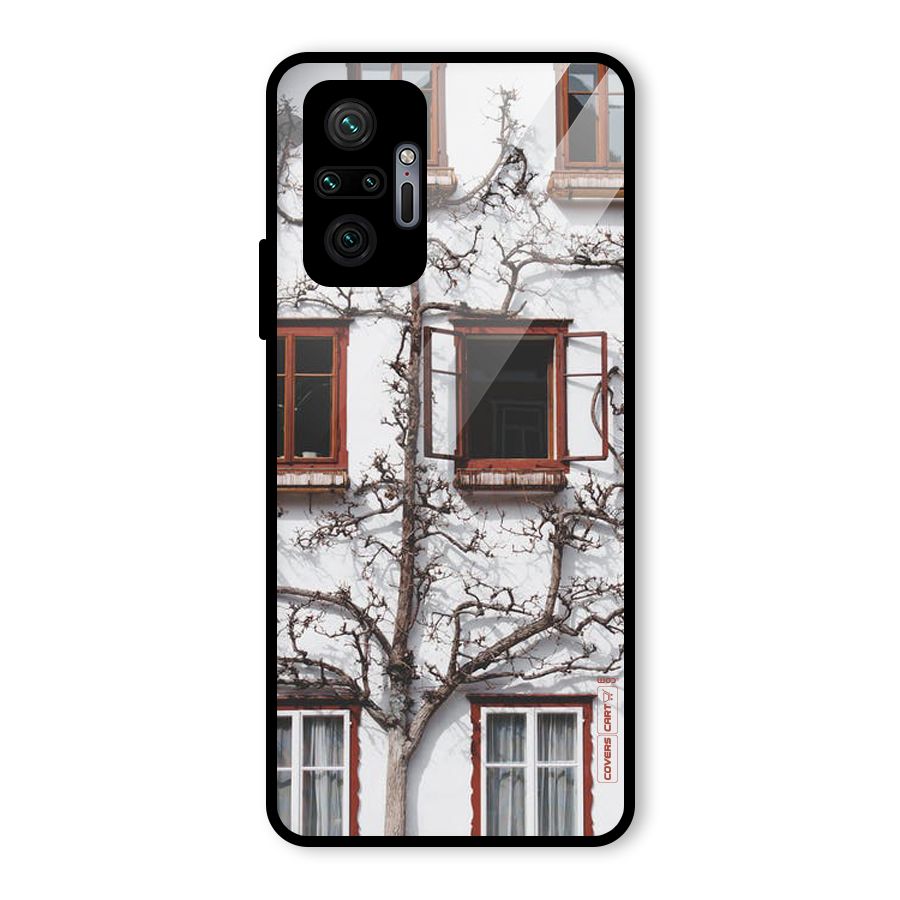 Tree House Glass Back Case for Redmi Note 10 Pro
