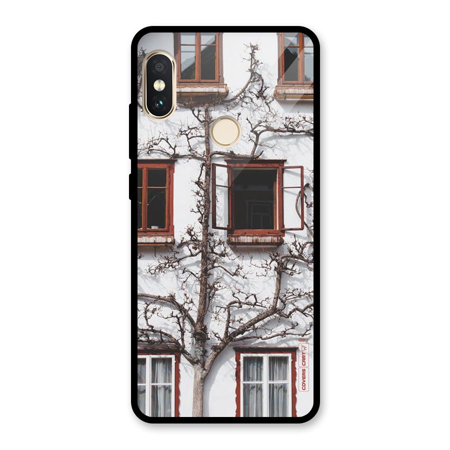 Tree House Glass Back Case for Redmi Note 5 Pro